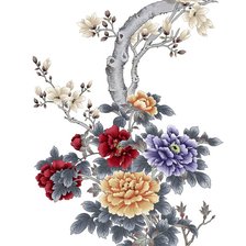 Схема вышивки «Цветы»