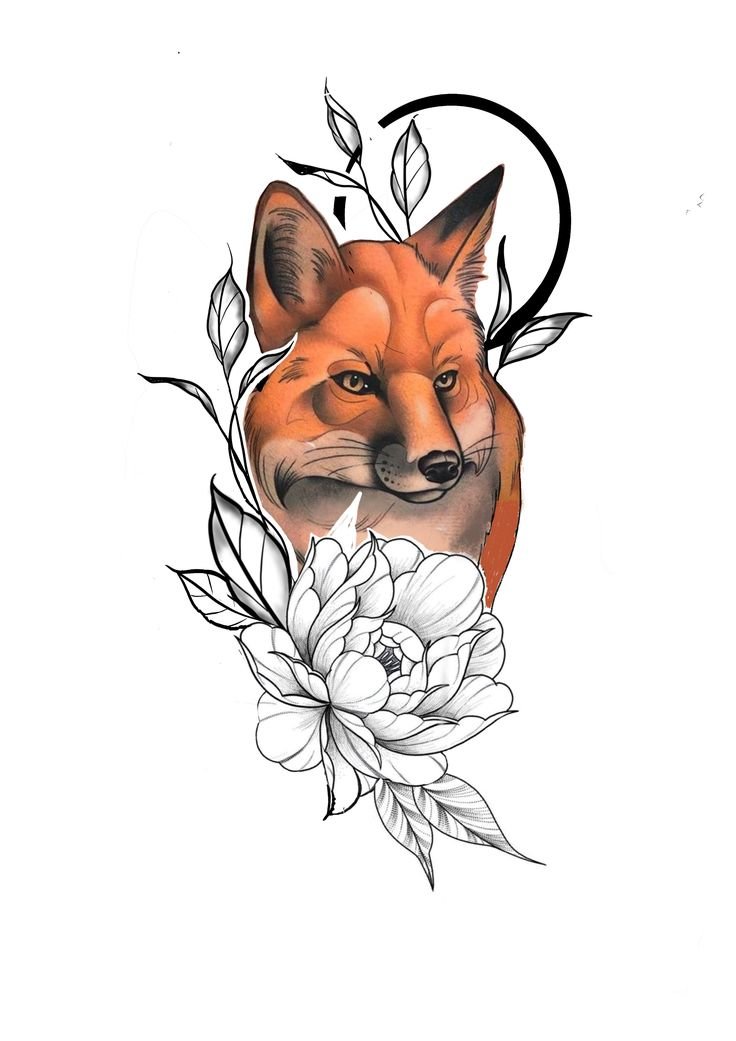 Рисунок - лиса - оригинал