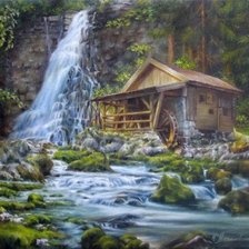 Схема вышивки «мельница»