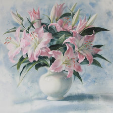 Схема вышивки «Букет лилий»