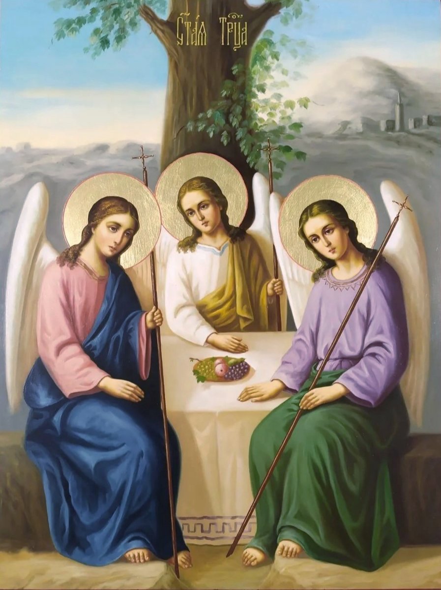 Святая Троица - икона, троица - оригинал