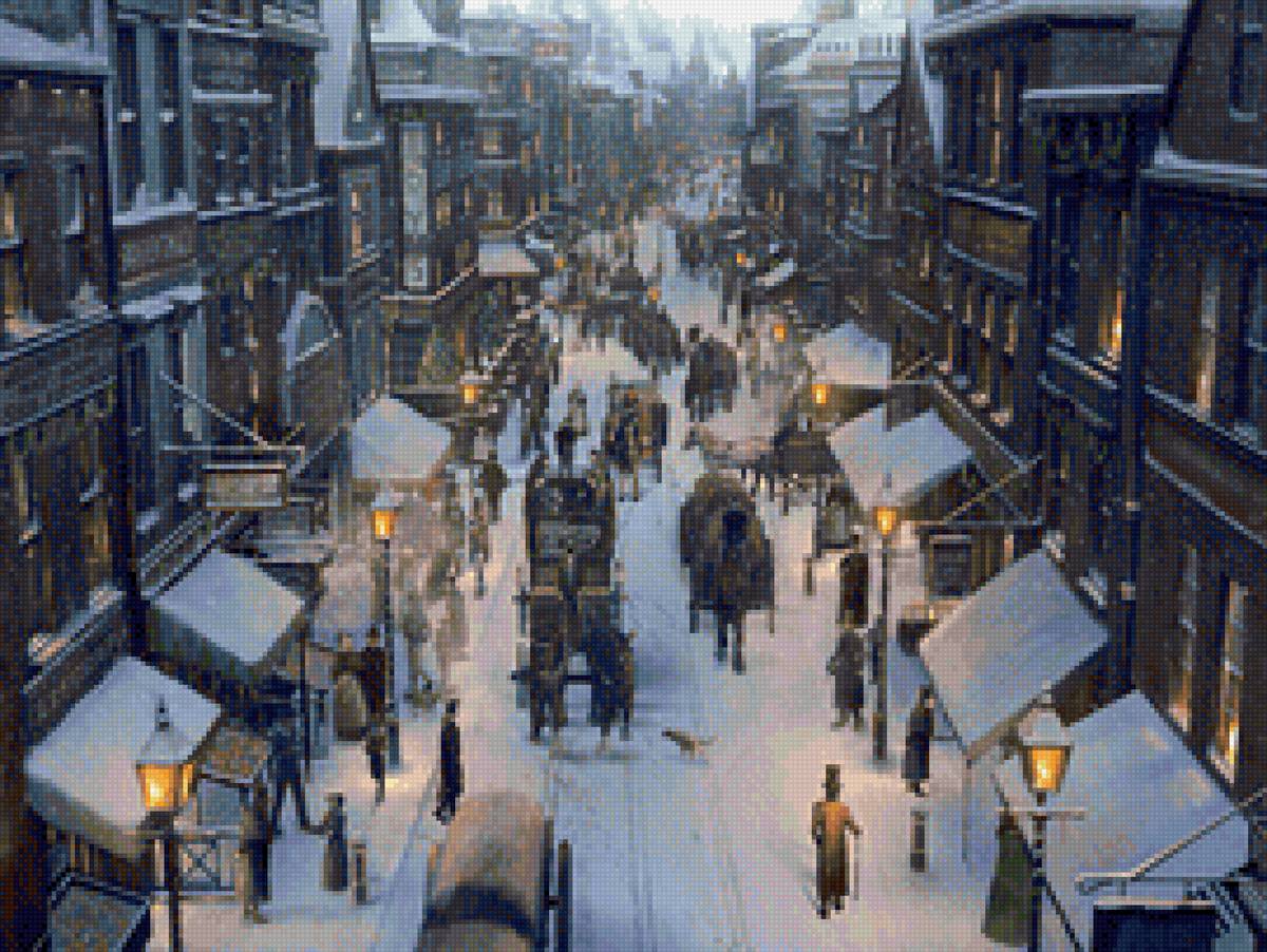 ЛОНДОН, ГОРОД, ЛЮДИ, ЗИМА, РОЖДЕСТВО - предпросмотр