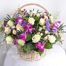 Схема вышивки «букет вкорзине»