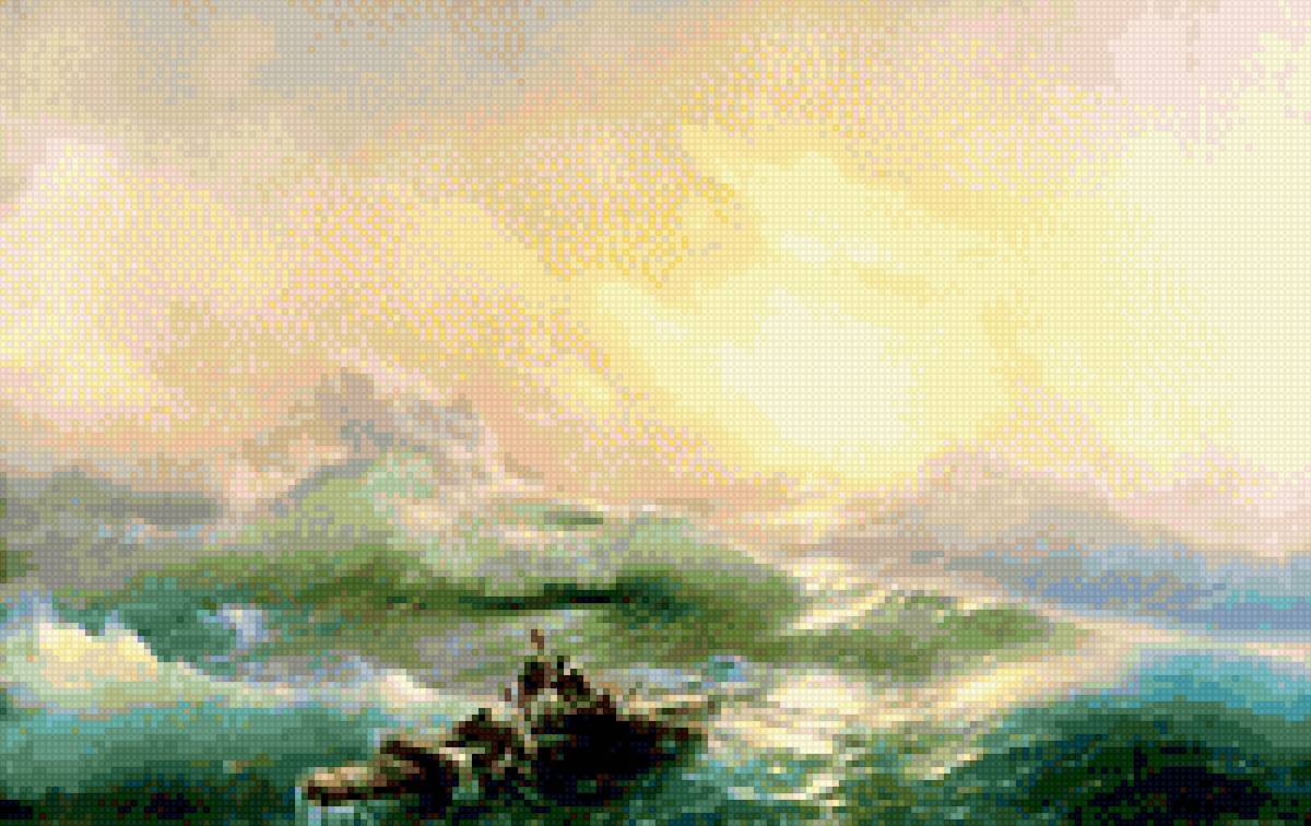 Девятый вал - живопись, море, картины - предпросмотр