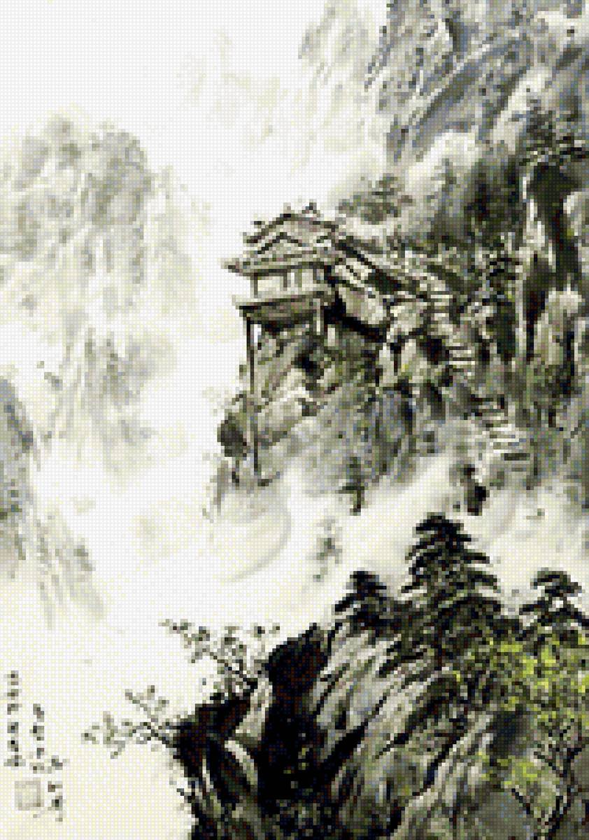 Алмазные горы - весна, пейзаж, лето, горы, картины, живопись - предпросмотр