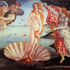 Схема вышивки «El bautio de Venus Botticelli»