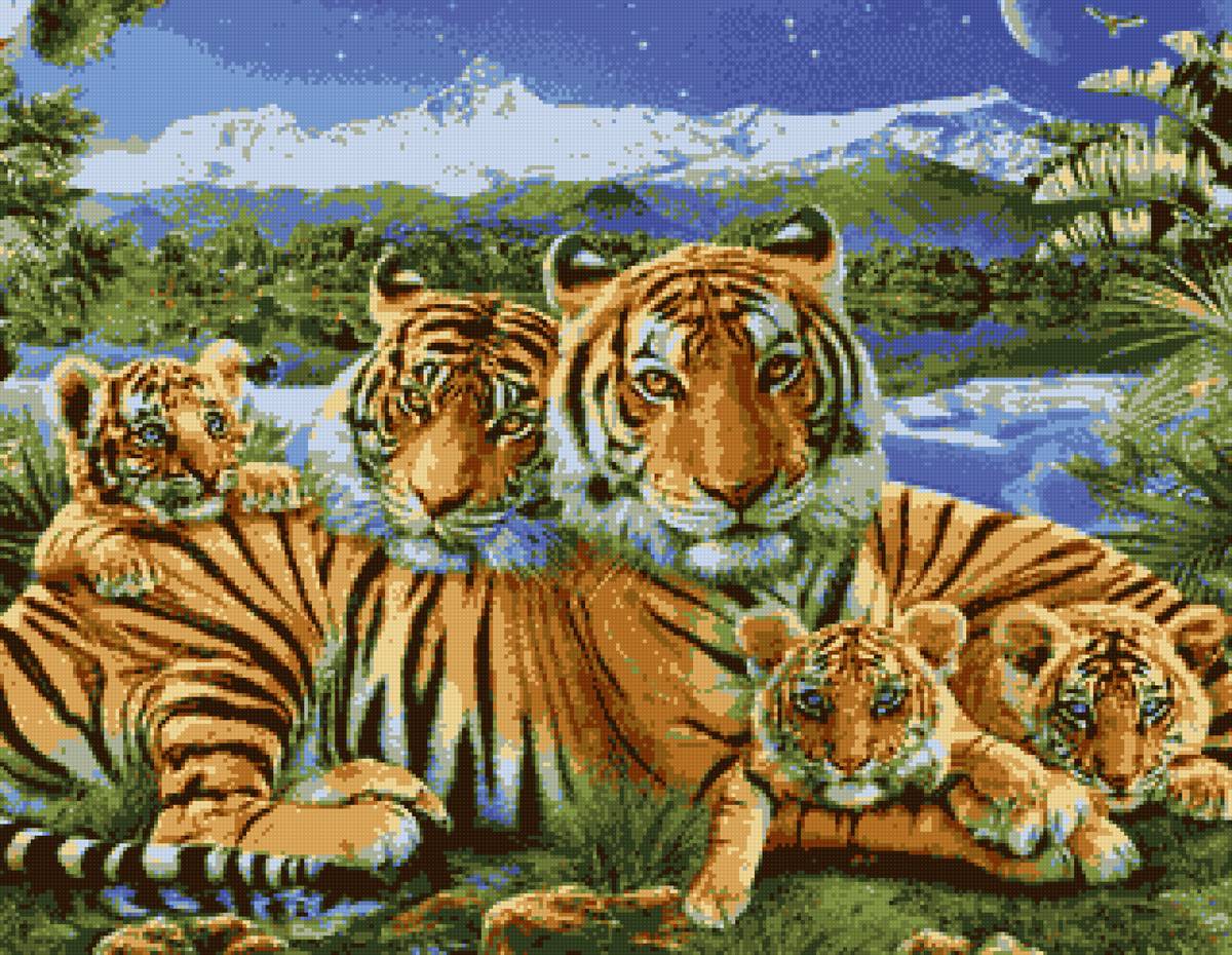 Семья Львов - львы семья любовь животные сказочная семья - предпросмотр