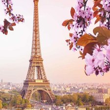 Схема вышивки «Эйфелева башня»