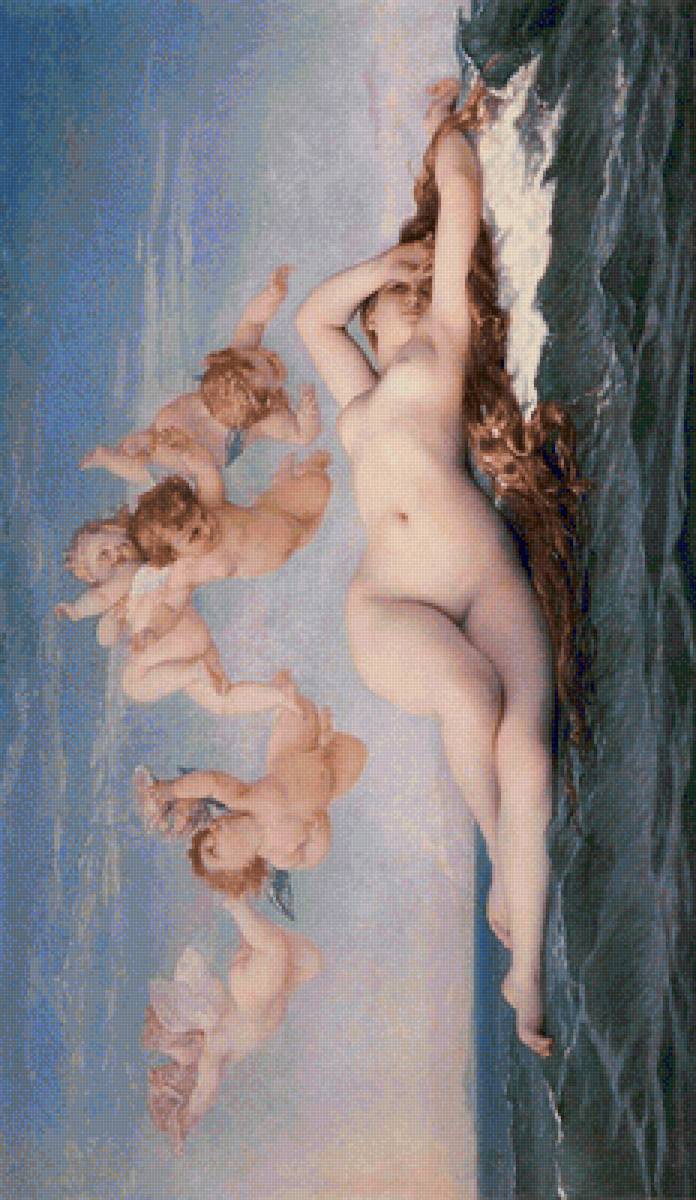 АЛЕКСАНДР КАБАНЕЛЬ.  РОЖДЕНИЕ ВЕНЕРЫ, 106 х 182,6 см - мифология, картины - предпросмотр