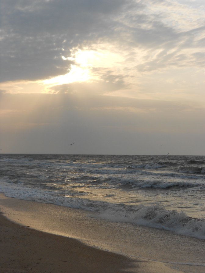 Морской закат - морской пейзаж, закат, море - оригинал