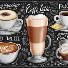 Схема вышивки «káva»