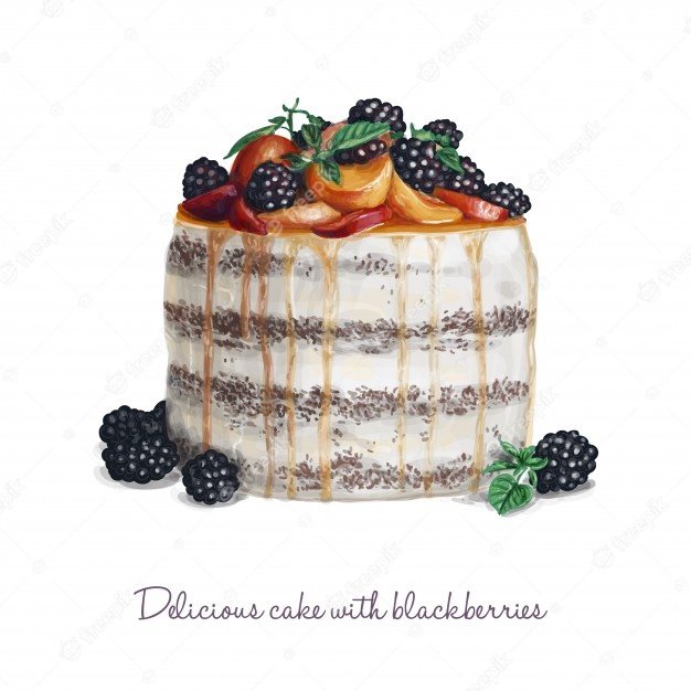 cake - blackberry - оригинал