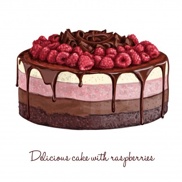 cake - raspberry - оригинал