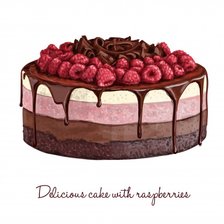 Схема вышивки «cake - raspberry»