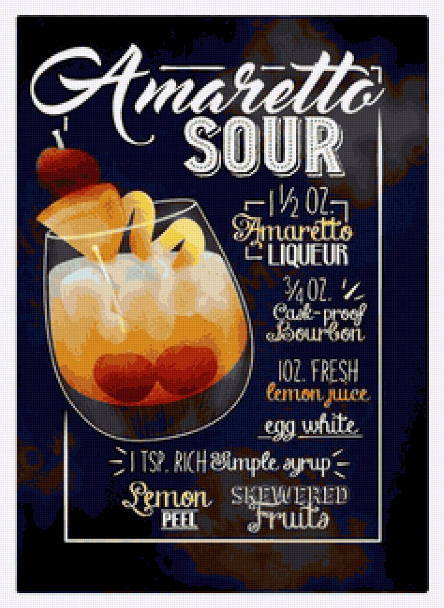 nápoje - amaretto sour - предпросмотр