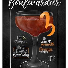 Схема вышивки «nápoje - boulevardier»