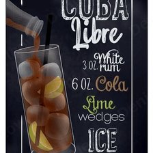 Схема вышивки «nápoje - cuba libre»