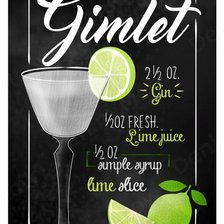 Схема вышивки «nápoje - gimlet»