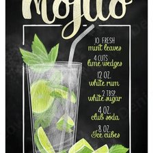 Схема вышивки «nápoje - mojito»