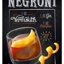 Схема вышивки «nápoje - negroni»
