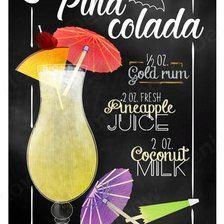 Схема вышивки «nápoje - pina colada»