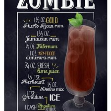Схема вышивки «nápoje - zombie»