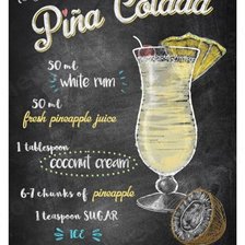 Схема вышивки «nápoje 2 - pina colada»