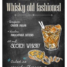 Схема вышивки «nápoje 2 - whiskey oldfashioned»