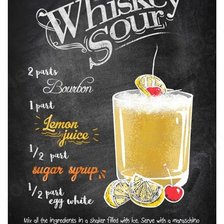 Схема вышивки «nápoje 2 - whiskey sour»