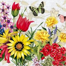 Оригинал схемы вышивки «цветы» (№2445888)
