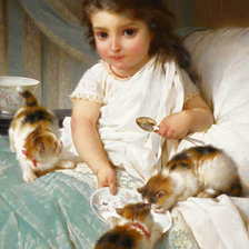Схема вышивки «Эмиль Мунье "Завтрак", 1880 год»