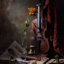 Схема вышивки «Скрипка»