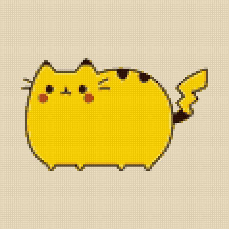 Кот "Пикачу" - пикачу, кот, мило - предпросмотр