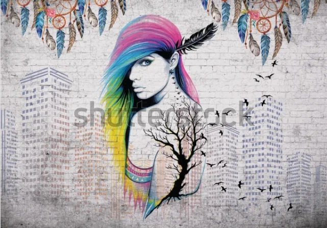 девушка индейка - оригинал