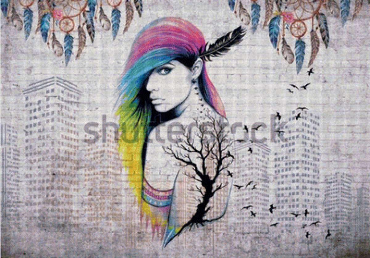 девушка индейка - предпросмотр