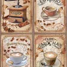 Схема вышивки «káva»