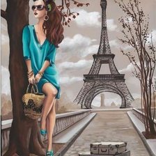 Схема вышивки «lady»