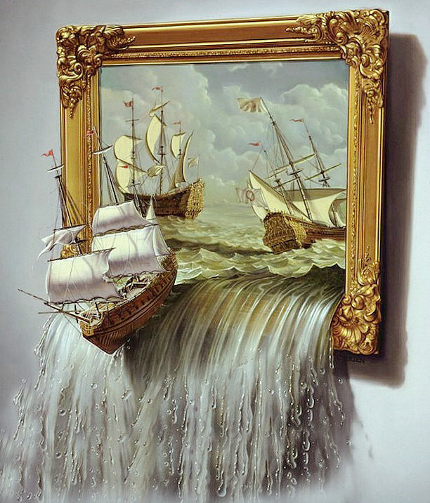 уплывающие корабли - море, корабль - оригинал