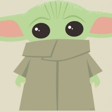 Схема вышивки «Mini Grogu»