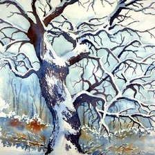 Схема вышивки «старое дерево»