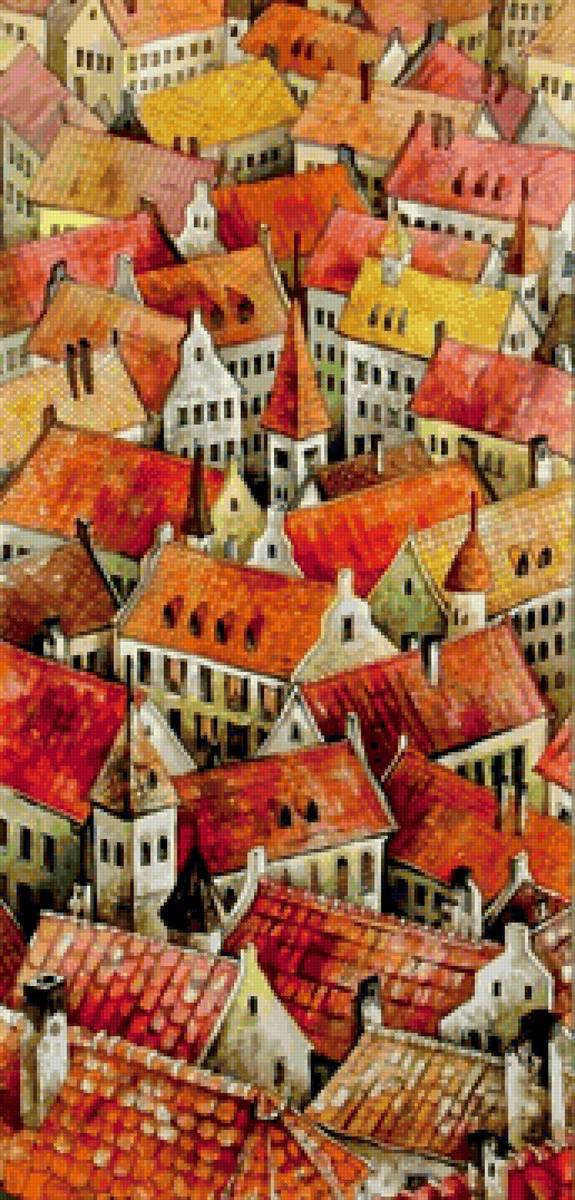 крыши города - арт - предпросмотр