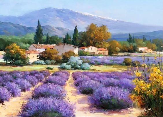 №2450955 - лавандовые поля - оригинал