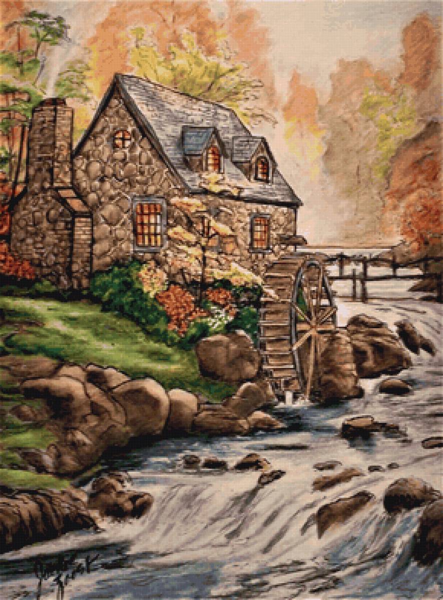 Бесконечный поток - мельница - предпросмотр