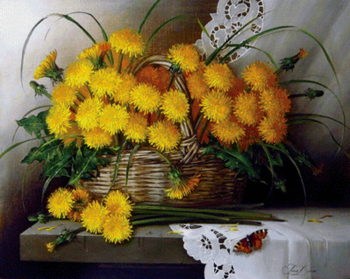 Художник Елена Добель3 - цветы - предпросмотр