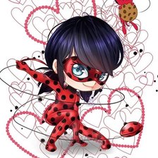 Схема вышивки «Леди баг»