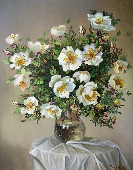 Букет шиповника - цветы, шиповник, букет - оригинал