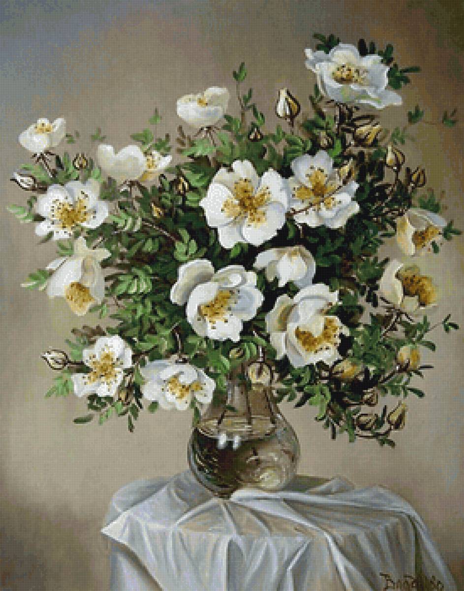 Букет шиповника - букет, шиповник, цветы - предпросмотр