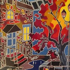 Схема вышивки «после дождя»