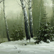 Схема вышивки «Пейзаж»