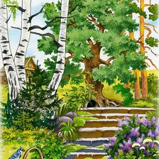 Схема вышивки «природа»